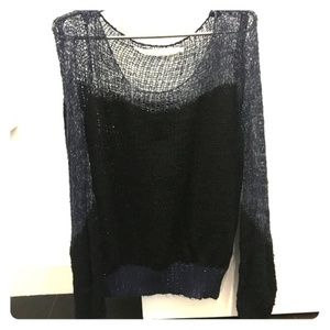 LF Navy/Black Sweater, Size Small